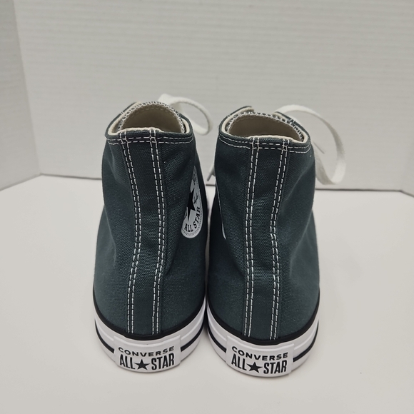 Converse High-Top Sneakers in Green and White - Picture 5 of 9